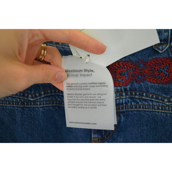 NEW Damson Madder Drew Jeans Embroidered Carpenter Pants - Picture 7 of 9